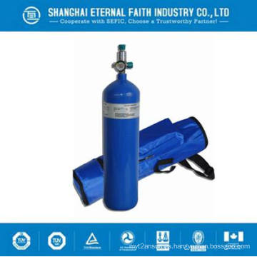 Cilindro de gas de oxígeno de acero inoxidable de alta presión 50L